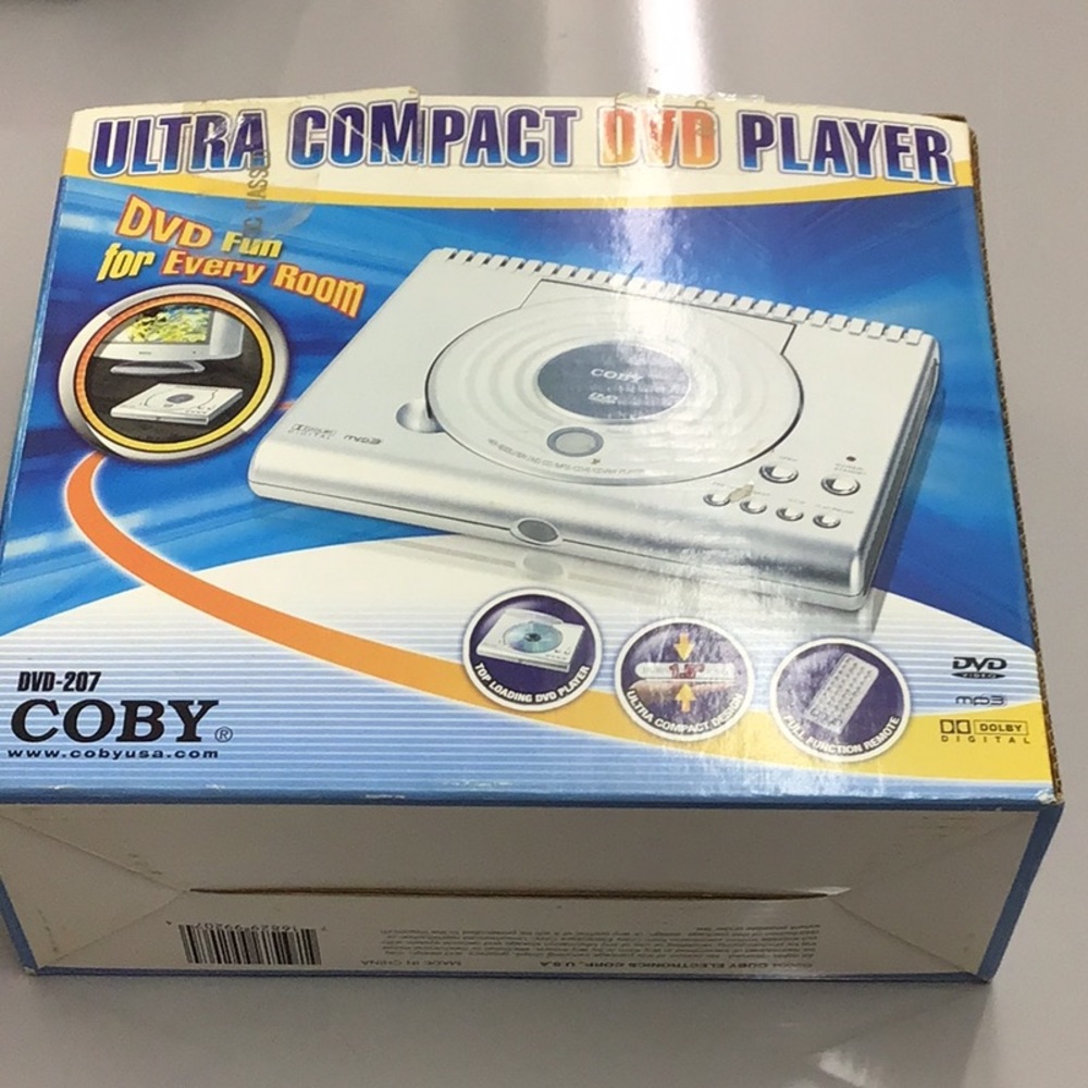NEW COBY ULTRA COMPACT DVD PLAYER/CD/MP3PLAYER - Picture 3 of 14